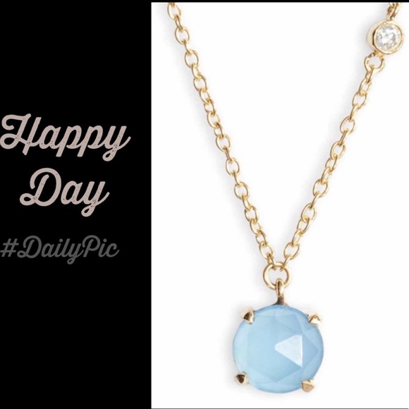 Argento Vivo Jewelry - Argento Vivo Stone Pendant Necklace BlueChalcedony